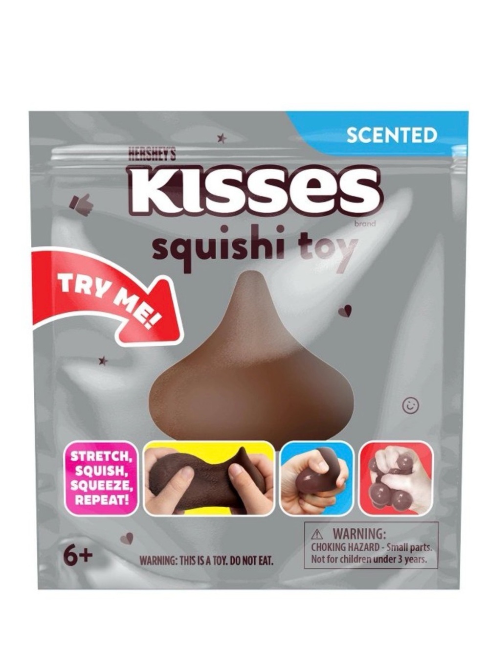 Official Hershey’s Kisses Squishi Toy Scented Sealed Sensory Fidget Gift NWT